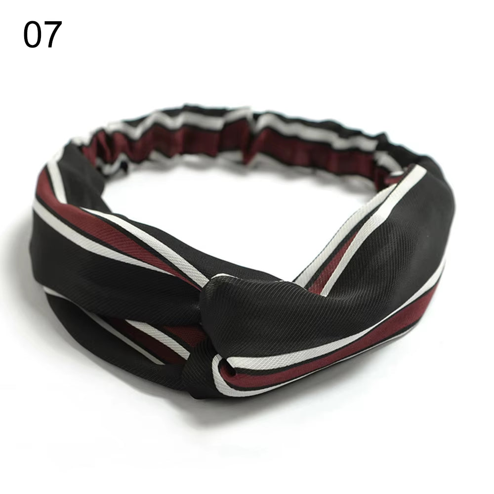 New Fashion Women Girls Bohemian Hair Bands Print Headbands Vintage Cross Turban Bandage Bandanas Hairbands Hair Accessories