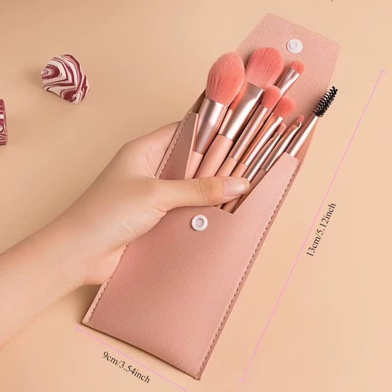 8Pcs Professional Makeup Brushes Set Cosmetic Powder Eye Shadow Foundation Blush Blending Concealer Beauty Make up Tool Brushes