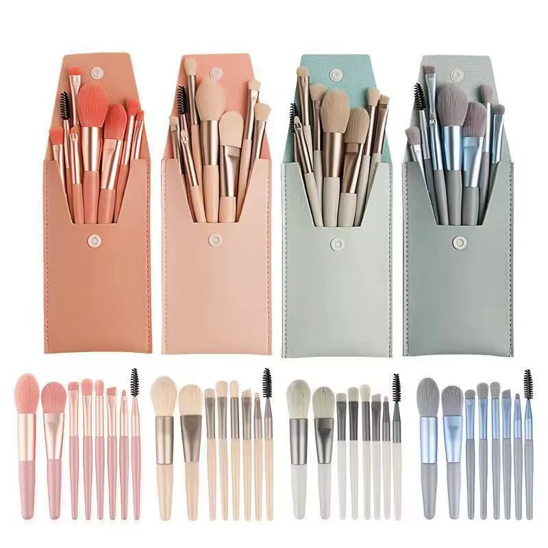8Pcs Professional Makeup Brushes Set Cosmetic Powder Eye Shadow Foundation Blush Blending Concealer Beauty Make up Tool Brushes