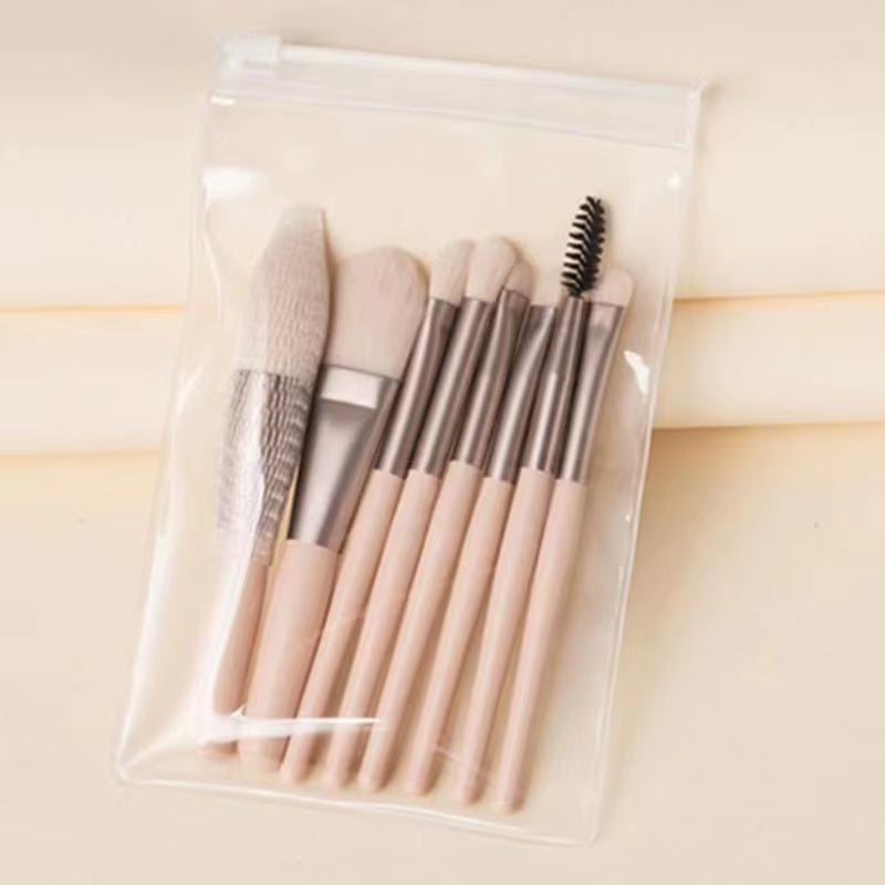 8Pcs Professional Makeup Brushes Set Cosmetic Powder Eye Shadow Foundation Blush Blending Concealer Beauty Make up Tool Brushes