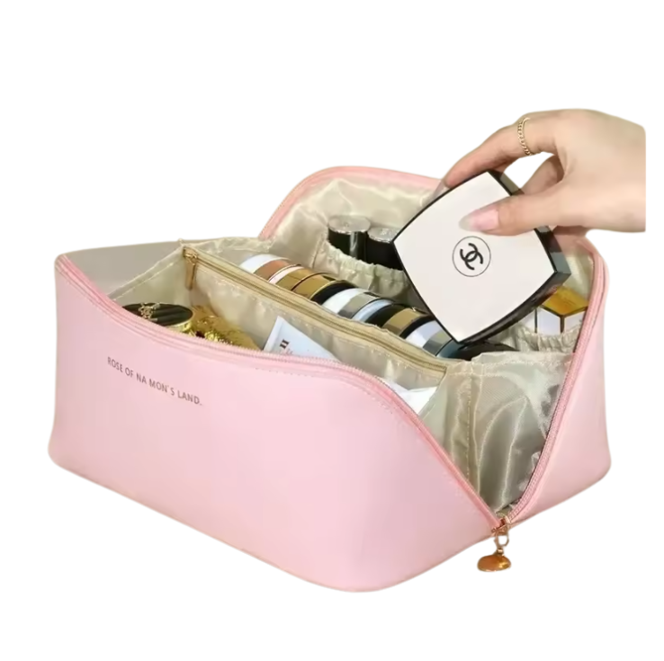 trousse de Maquillage en Cuir