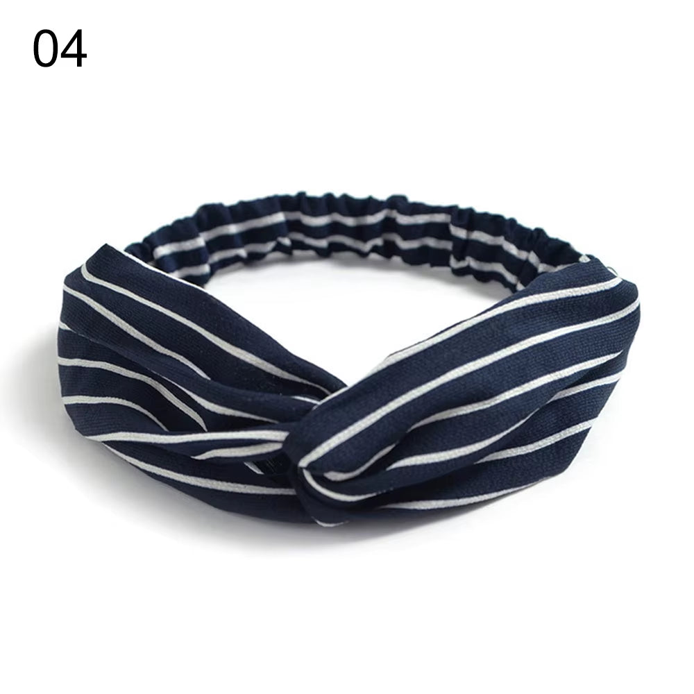 New Fashion Women Girls Bohemian Hair Bands Print Headbands Vintage Cross Turban Bandage Bandanas Hairbands Hair Accessories
