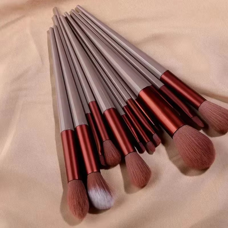 13Pcs Makeup Brushes Cosmetic Full Set 3 Colors Soft Hair Female Make up Tools Foundation Brush Eyeshadow Complete Kit
