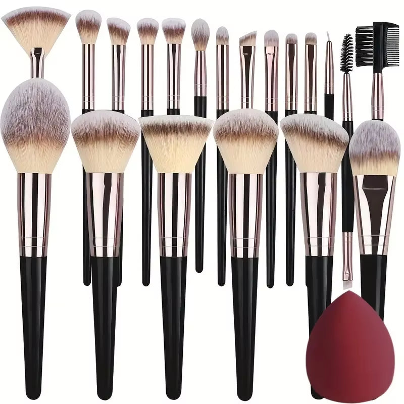 Professional 3/20PCS Makeup Brushes Set Soft Fluffy Eyeshadow Foundation Concealer Blending Blush Brush Kabuki Women Beauty Tool