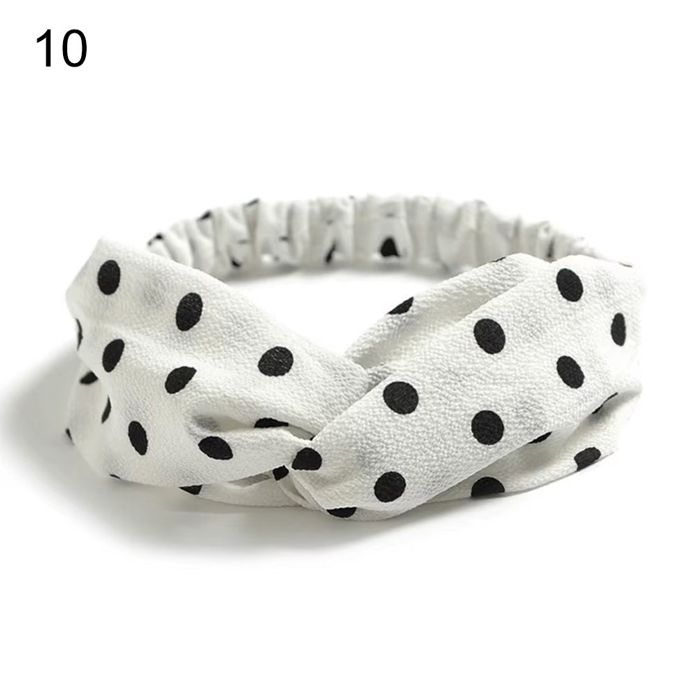 New Fashion Women Girls Bohemian Hair Bands Print Headbands Vintage Cross Turban Bandage Bandanas Hairbands Hair Accessories