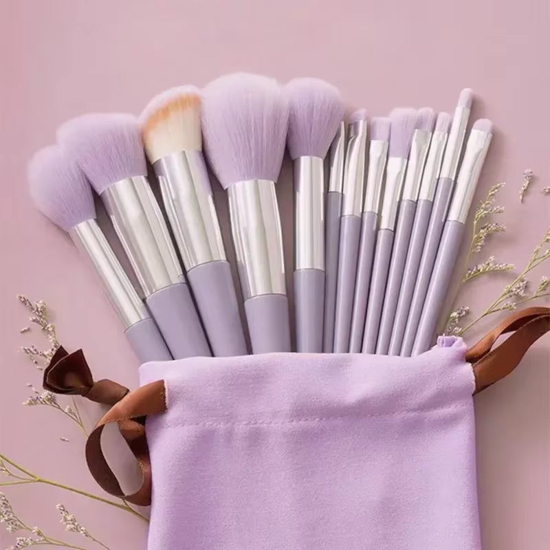 13Pcs Makeup Brushes Cosmetic Full Set 3 Colors Soft Hair Female Make up Tools Foundation Brush Eyeshadow Complete Kit