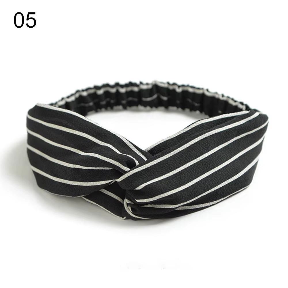 New Fashion Women Girls Bohemian Hair Bands Print Headbands Vintage Cross Turban Bandage Bandanas Hairbands Hair Accessories
