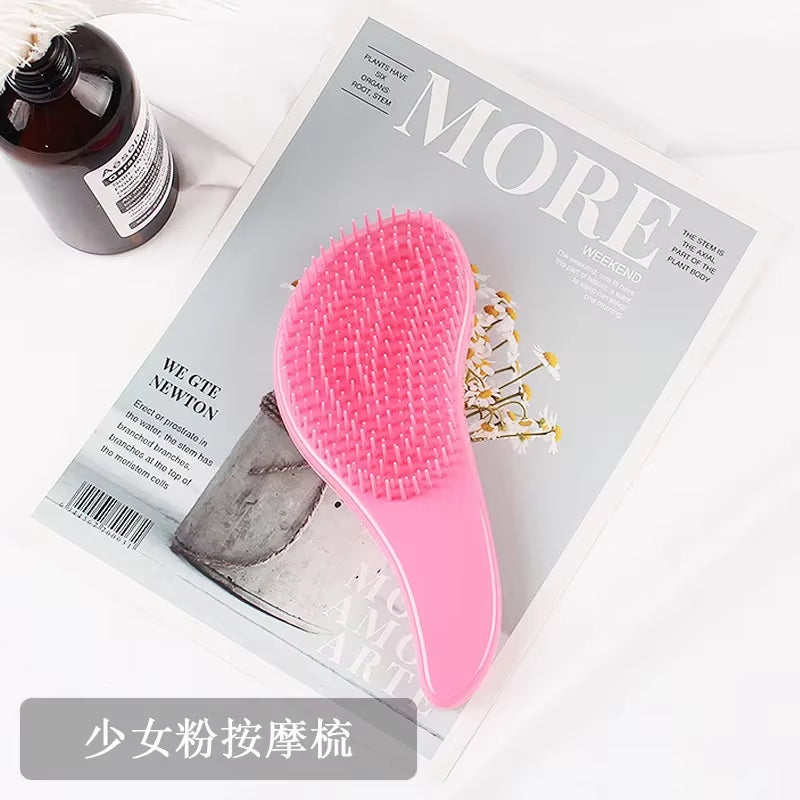 Magic Handle Detangle Hair Comb anti Static Massage Hair Brush Tangle Shower Massage Hairbrush Comb Salon Woman Hair Accessories