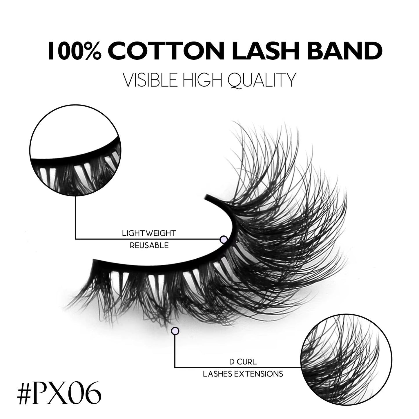 Cat Eye Eyelashes 3D Natural False Lashes Look Natural Faux Mink Lashes Winged End Eye Elongated Lash Extension Makeup
