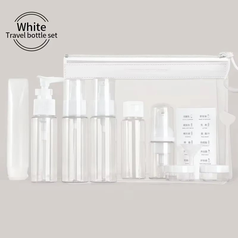 Travel Makeup Cosmetic Face Cream Pot Bottles Transparent Plastic Travel Accessories Empty Make up Container Bottle