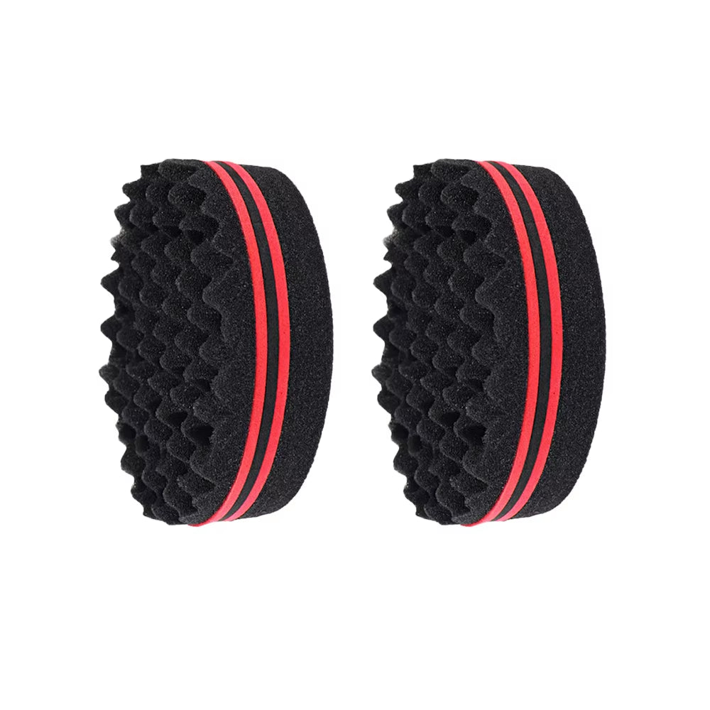 Hair Brush Sponge Barber Oval Double Side Magic Twist Hair Brush Breathable Perm Styling Brush Salon Curl Brush for Hair Styling