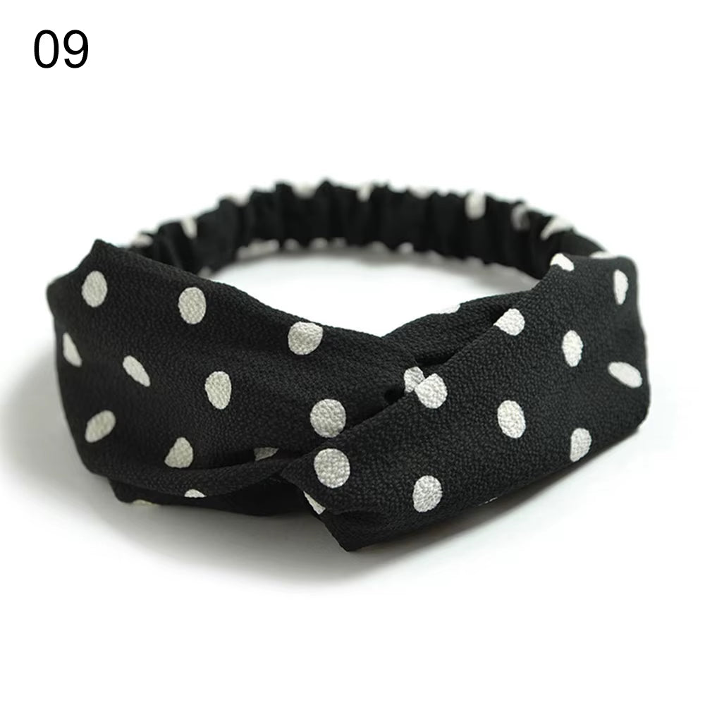New Fashion Women Girls Bohemian Hair Bands Print Headbands Vintage Cross Turban Bandage Bandanas Hairbands Hair Accessories