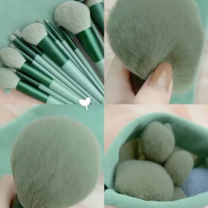 13Pcs Makeup Brushes Cosmetic Full Set 3 Colors Soft Hair Female Make up Tools Foundation Brush Eyeshadow Complete Kit