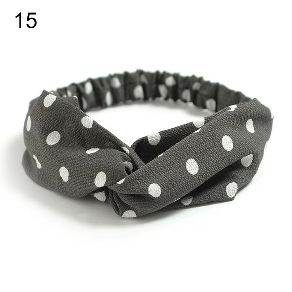 New Fashion Women Girls Bohemian Hair Bands Print Headbands Vintage Cross Turban Bandage Bandanas Hairbands Hair Accessories