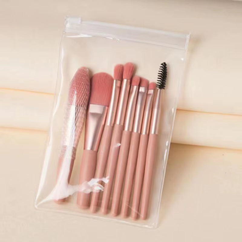8Pcs Professional Makeup Brushes Set Cosmetic Powder Eye Shadow Foundation Blush Blending Concealer Beauty Make up Tool Brushes