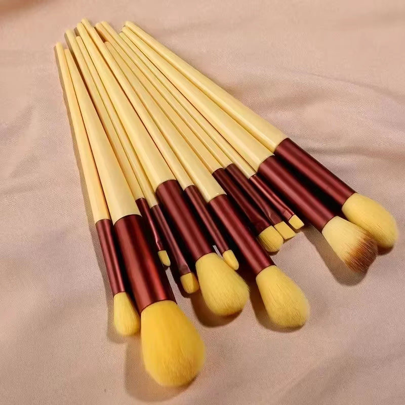 13Pcs Makeup Brushes Cosmetic Full Set 3 Colors Soft Hair Female Make up Tools Foundation Brush Eyeshadow Complete Kit