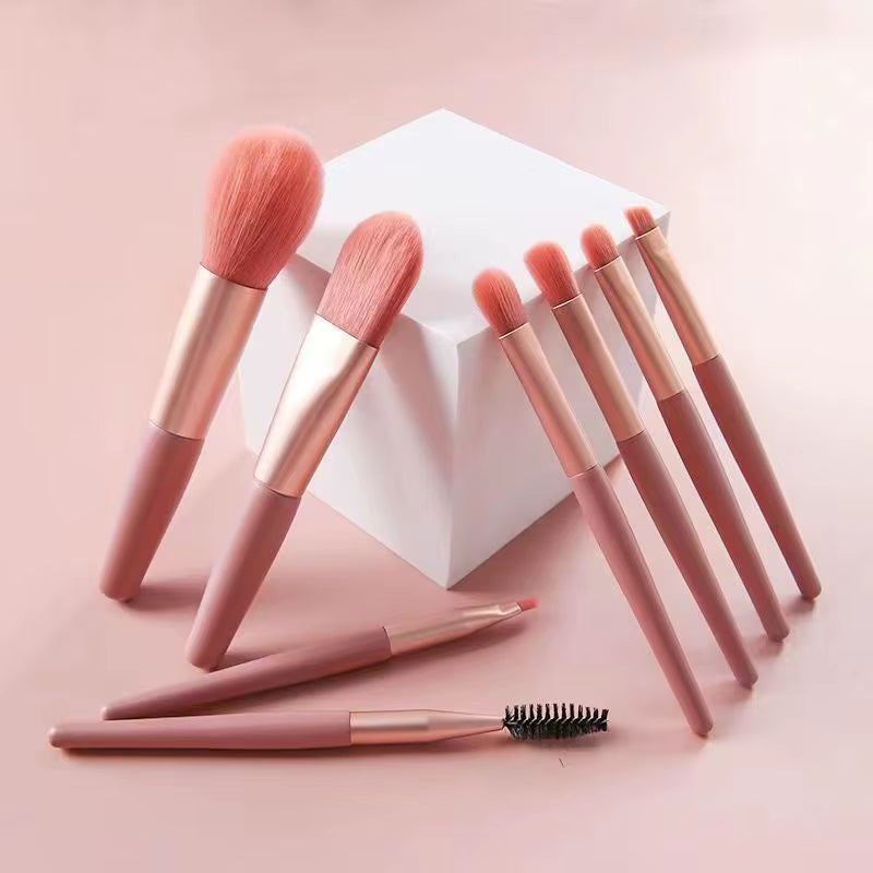 8Pcs Professional Makeup Brushes Set Cosmetic Powder Eye Shadow Foundation Blush Blending Concealer Beauty Make up Tool Brushes