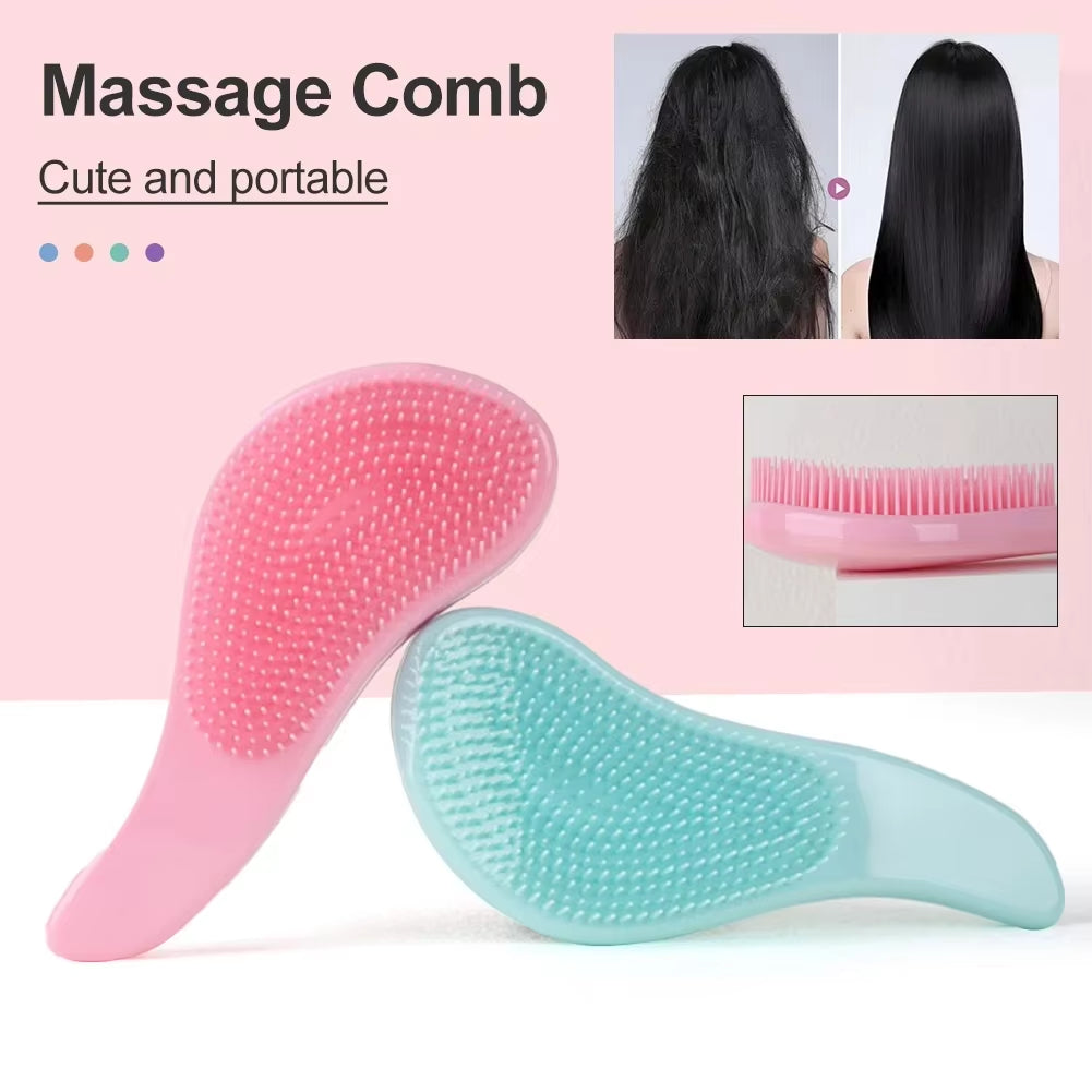 Magic Handle Detangle Hair Comb anti Static Massage Hair Brush Tangle Shower Massage Hairbrush Comb Salon Woman Hair Accessories