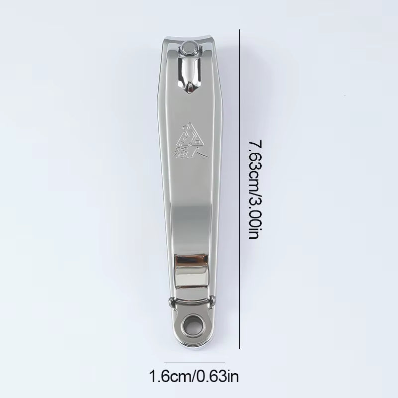 Stainless Steel Nail Cutter with Nail File Flat Clipper Fit for Big Size Fingernail Toenail Tips Cutter Trimmer Nail Care Tool