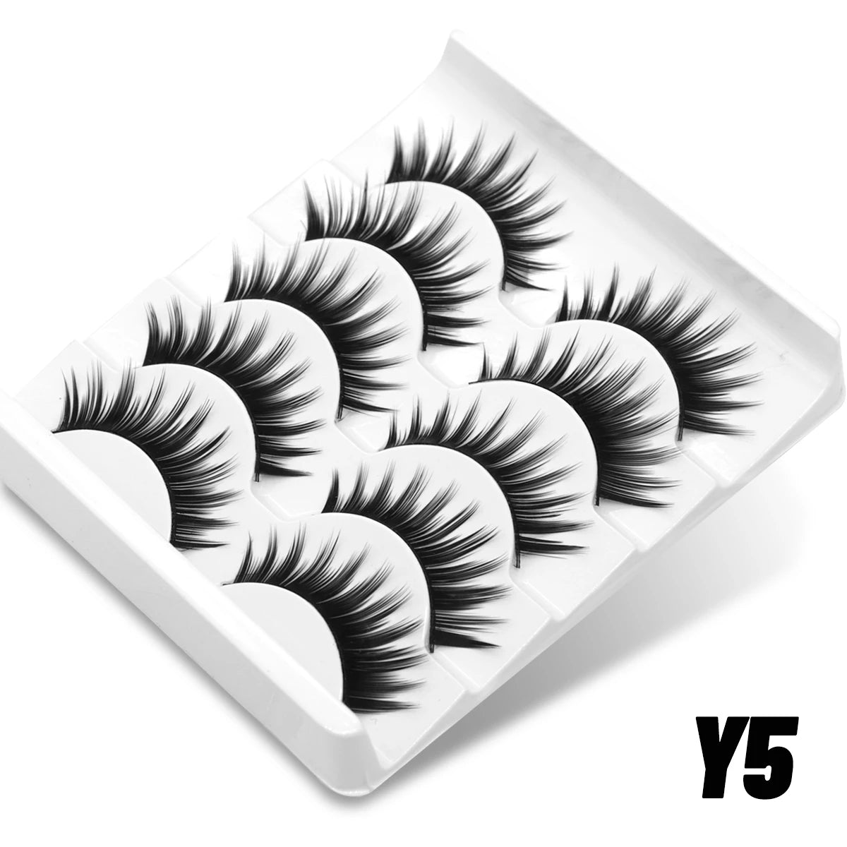 Cat Eye Eyelashes 3D Natural False Lashes Look Natural Faux Mink Lashes Winged End Eye Elongated Lash Extension Makeup