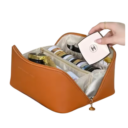 trousse de Maquillage en Cuir