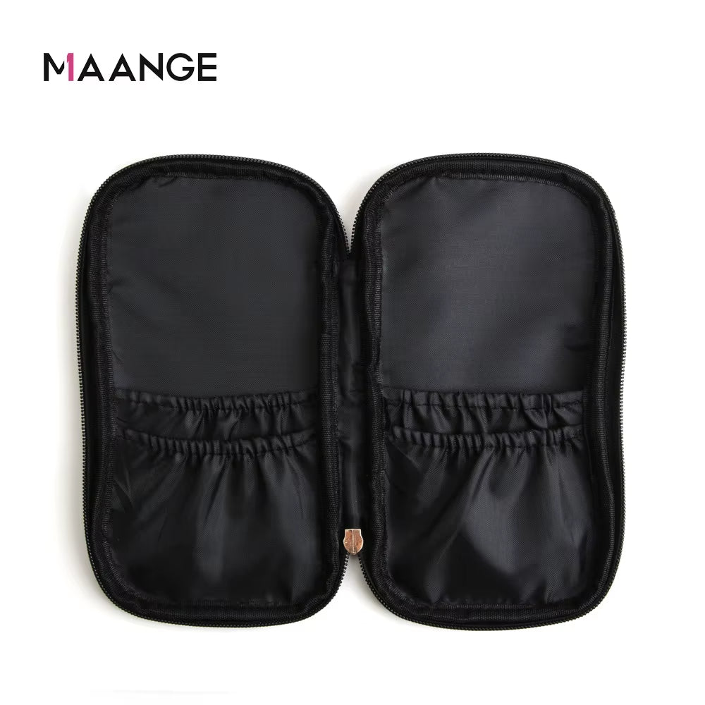 Hot Selling MAANGE Litchi Grain Receiving Package Makeup Collection Tool Makeup Brush Bag Cosmetic Bag Gift for Women
