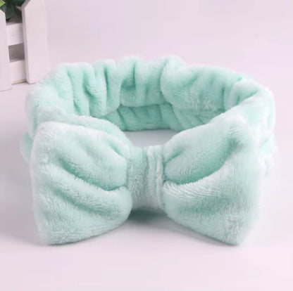 Eyelashes Extension Spa Facial Headband Pink Red Color Headbands Headwear Hair Bands Wash Face Bow Hairbands for Women Girls