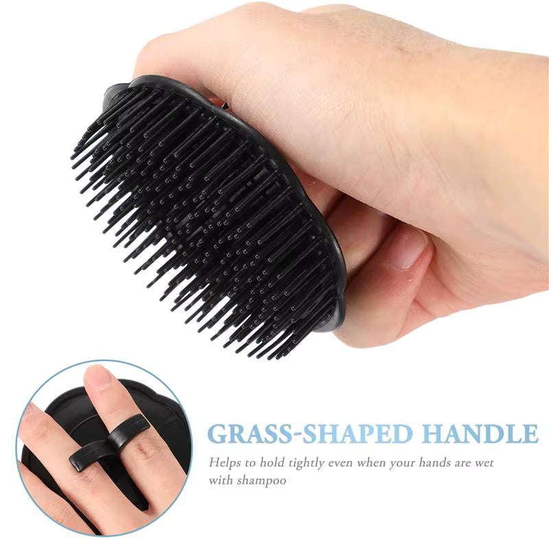 4Pcs Hair Shampoo Brush Scalp Care Hair Cleaning Brush Hair Brush Shower Hair Brush Exfoliating Hair Washing Comb Massager