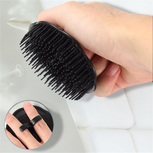 Lot de 4 Brosses de Massage pour Shampoing – Soin du Cuir Chevelu & Nettoyage Profond