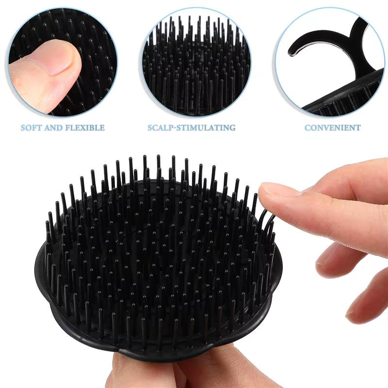 4Pcs Hair Shampoo Brush Scalp Care Hair Cleaning Brush Hair Brush Shower Hair Brush Exfoliating Hair Washing Comb Massager