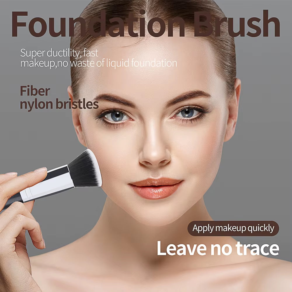1PCS Makeup Brush with Box Foundation Concealer Powder Blush Contour Brush Dense Soft Bristle Brush Beauty Tool for Women