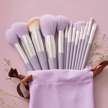 13Pcs Makeup Brushes Cosmetic Full Set 3 Colors Soft Hair Female Make up Tools Foundation Brush Eyeshadow Complete Kit