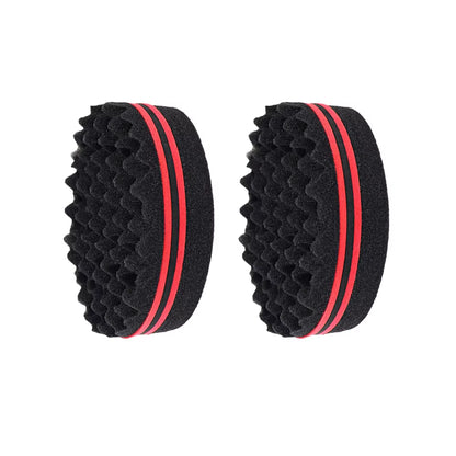 Hair Brush Sponge Barber Oval Double Side Magic Twist Hair Brush Breathable Perm Styling Brush Salon Curl Brush for Hair Styling