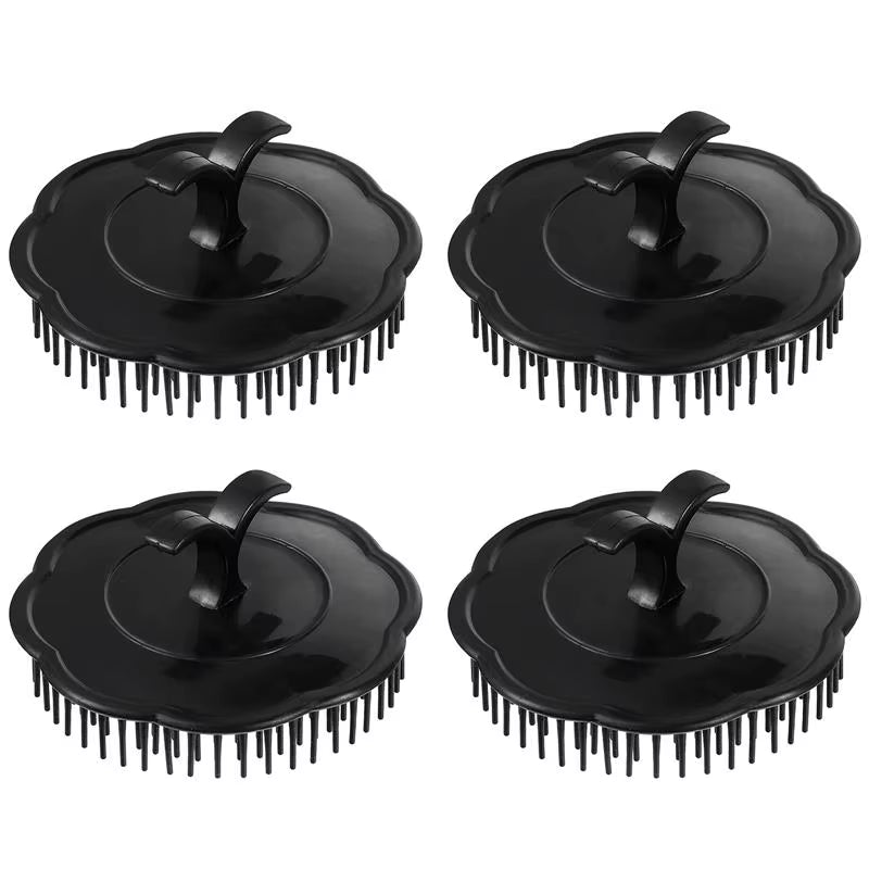 4Pcs Hair Shampoo Brush Scalp Care Hair Cleaning Brush Hair Brush Shower Hair Brush Exfoliating Hair Washing Comb Massager