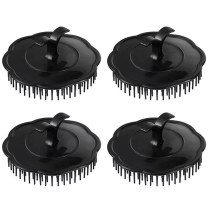 4Pcs Hair Shampoo Brush Scalp Care Hair Cleaning Brush Hair Brush Shower Hair Brush Exfoliating Hair Washing Comb Massager