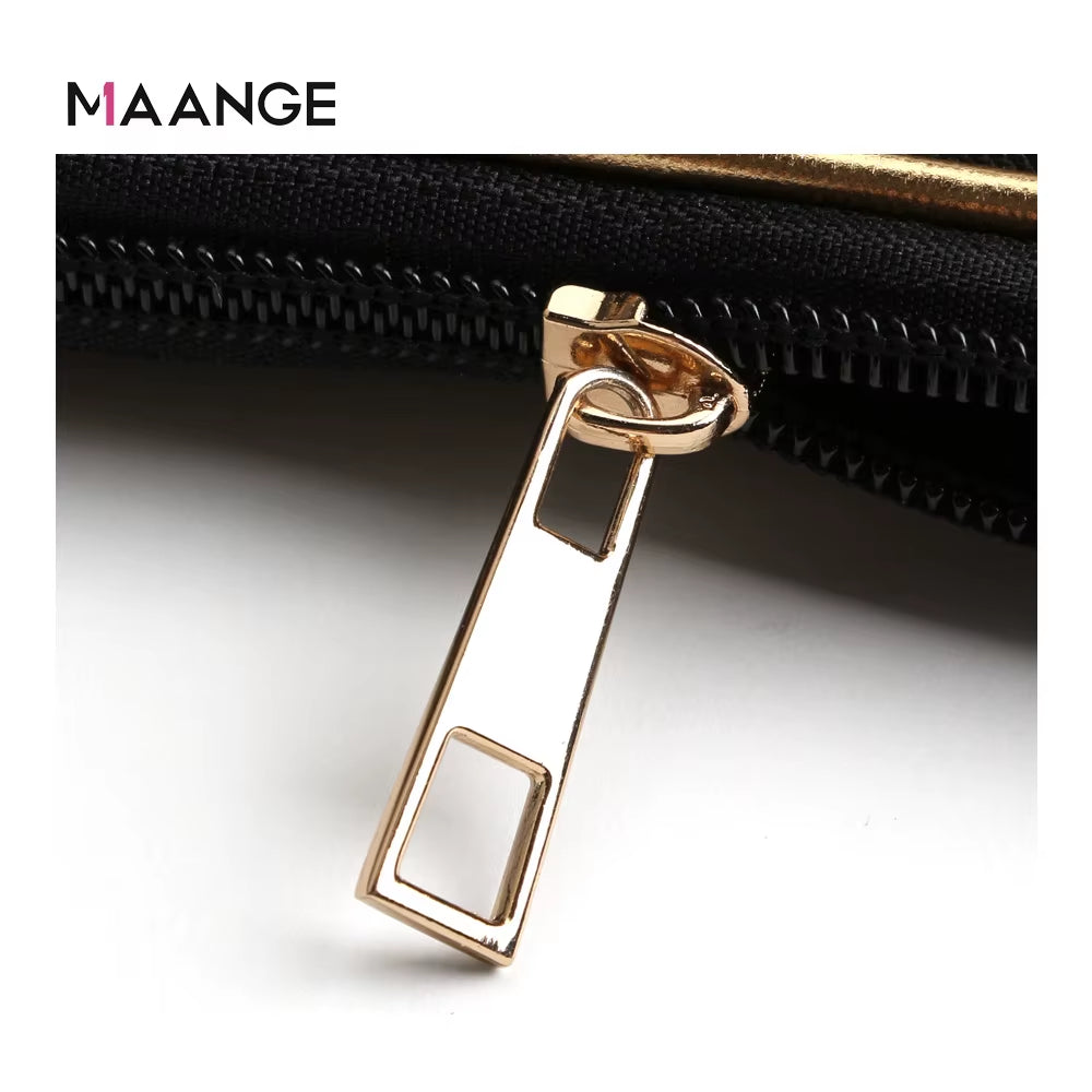 Hot Selling MAANGE Litchi Grain Receiving Package Makeup Collection Tool Makeup Brush Bag Cosmetic Bag Gift for Women