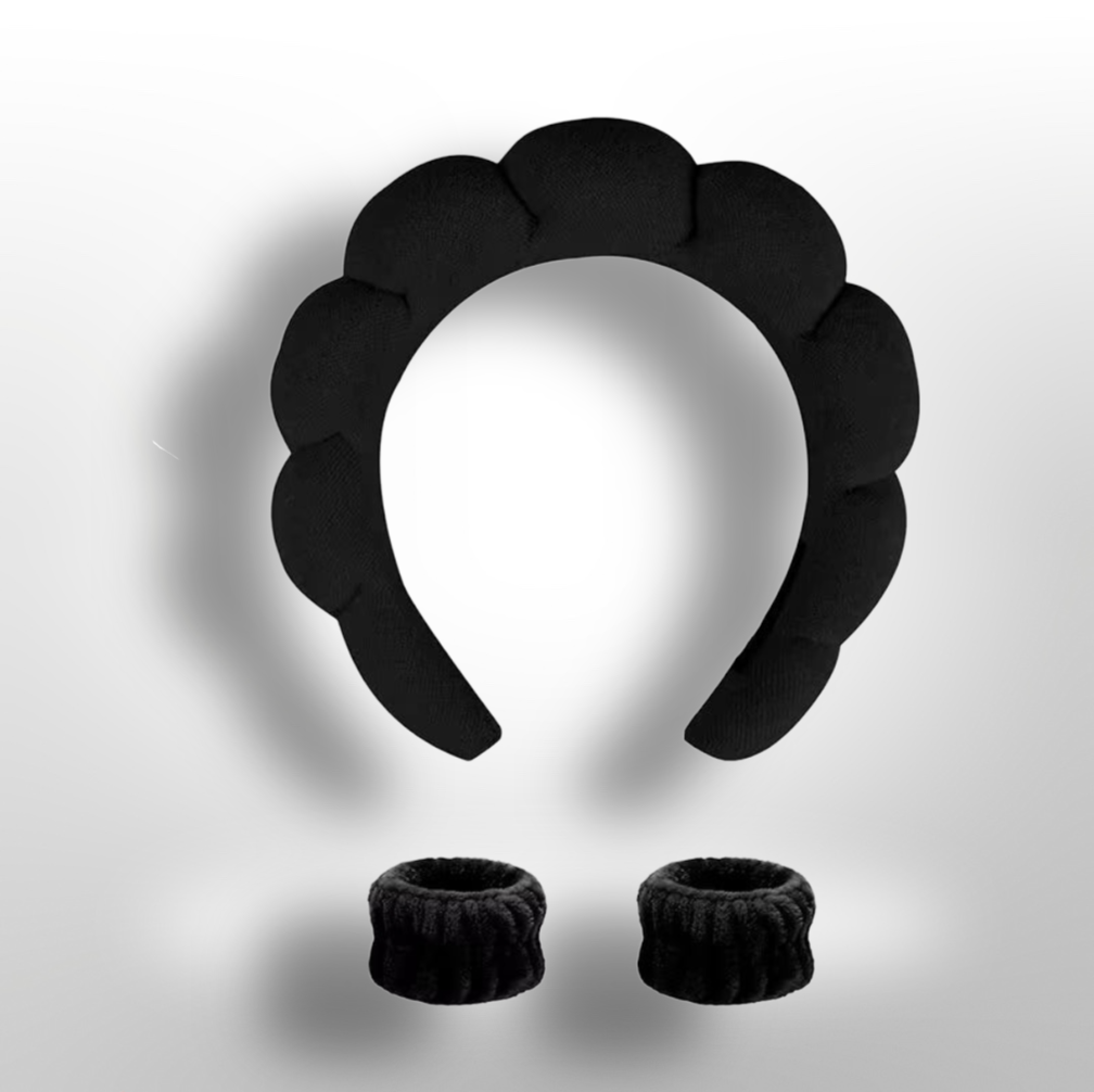 Headband Spa Doux et Mignon – Idéal pour Soins du Visage, Maquillage & Douche