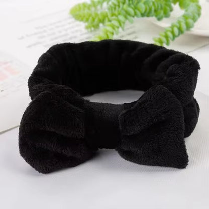 Eyelashes Extension Spa Facial Headband Pink Red Color Headbands Headwear Hair Bands Wash Face Bow Hairbands for Women Girls