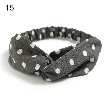 New Fashion Women Girls Bohemian Hair Bands Print Headbands Vintage Cross Turban Bandage Bandanas Hairbands Hair Accessories
