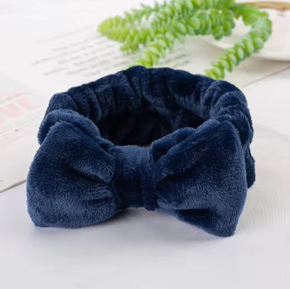 Eyelashes Extension Spa Facial Headband Pink Red Color Headbands Headwear Hair Bands Wash Face Bow Hairbands for Women Girls