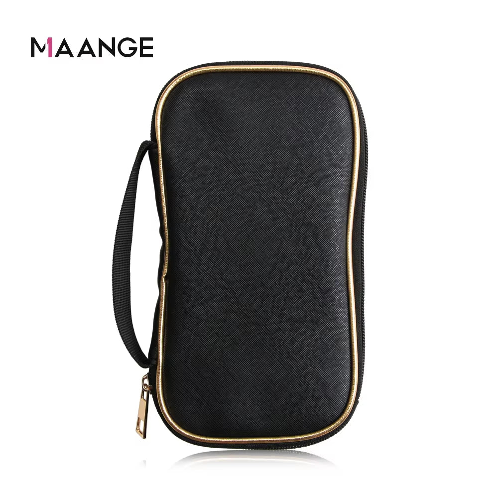 Hot Selling MAANGE Litchi Grain Receiving Package Makeup Collection Tool Makeup Brush Bag Cosmetic Bag Gift for Women
