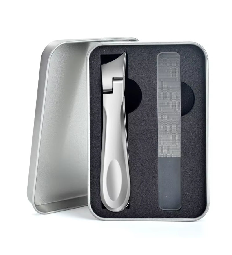 Stainless Steel Diagonal Nail Clippers for Thick Toenails and Fingernails Wide Jaw Opening Nail Clipper Nail Cutters