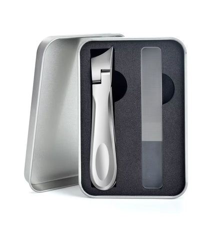 Stainless Steel Diagonal Nail Clippers for Thick Toenails and Fingernails Wide Jaw Opening Nail Clipper Nail Cutters