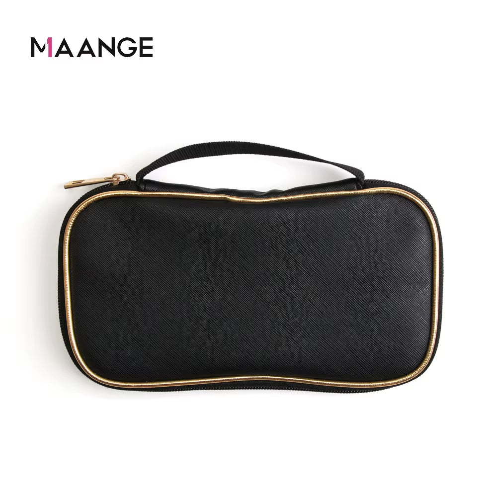 Hot Selling MAANGE Litchi Grain Receiving Package Makeup Collection Tool Makeup Brush Bag Cosmetic Bag Gift for Women
