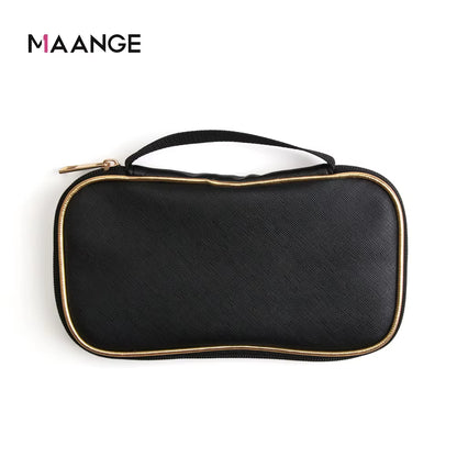 Hot Selling MAANGE Litchi Grain Receiving Package Makeup Collection Tool Makeup Brush Bag Cosmetic Bag Gift for Women