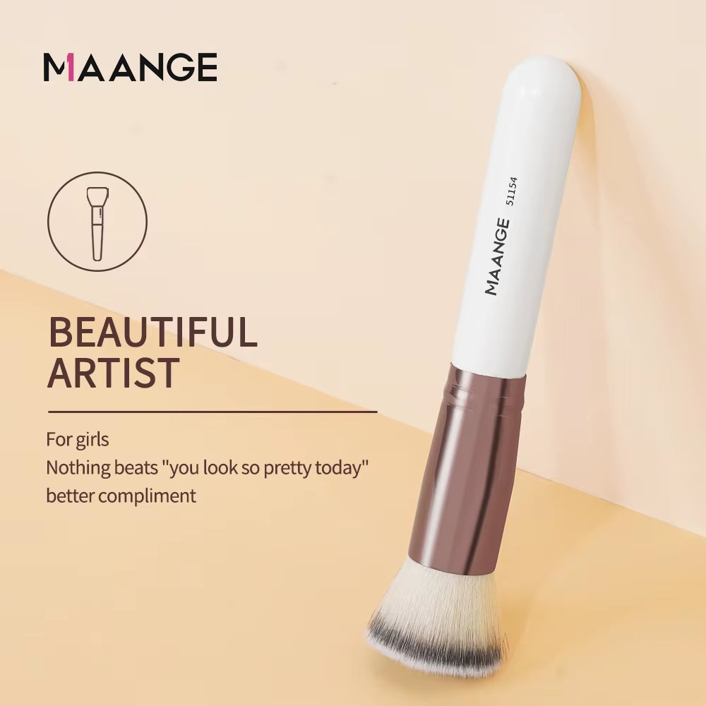 1PCS Makeup Brush with Box Foundation Concealer Powder Blush Contour Brush Dense Soft Bristle Brush Beauty Tool for Women