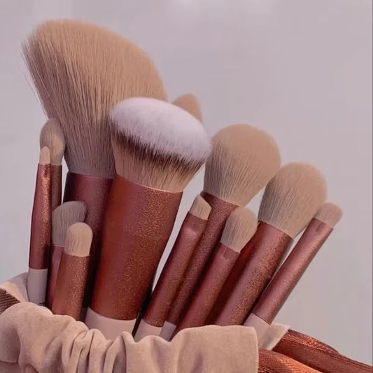 13Pcs Makeup Brushes Cosmetic Full Set 3 Colors Soft Hair Female Make up Tools Foundation Brush Eyeshadow Complete Kit