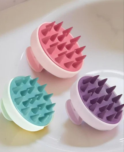 Brosse en Silicone pour Shampoing – Massage du Cuir Chevelu & Corps